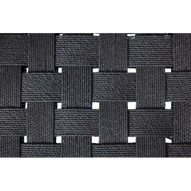 Silla CORA, Teca Reciclada Natural / Cuerda Negra - Dareels. Vackart