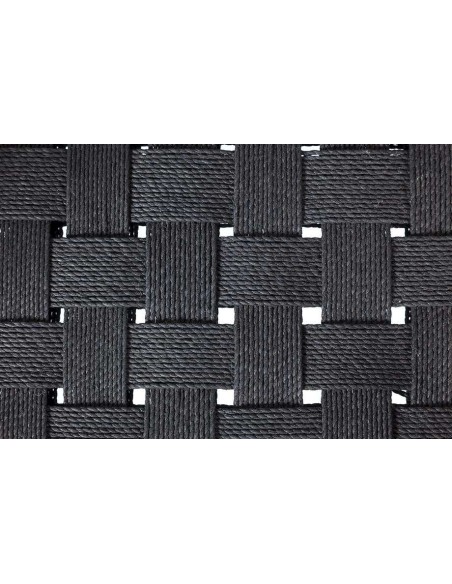 Silla CORA, Teca Reciclada Natural / Cuerda Negra - Dareels. Vackart