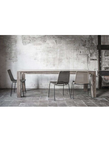 Mesa GENESIS 250x90 de Comedor, Teca Reciclada - Dareels. Vackart