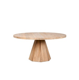 Mesa JATI WL Ø160 de Comedor, Teca Reciclada - Dareels. Las originales y exclusivas mesas de diseño de Dareels en Vackart, tu tienda de diseño online.