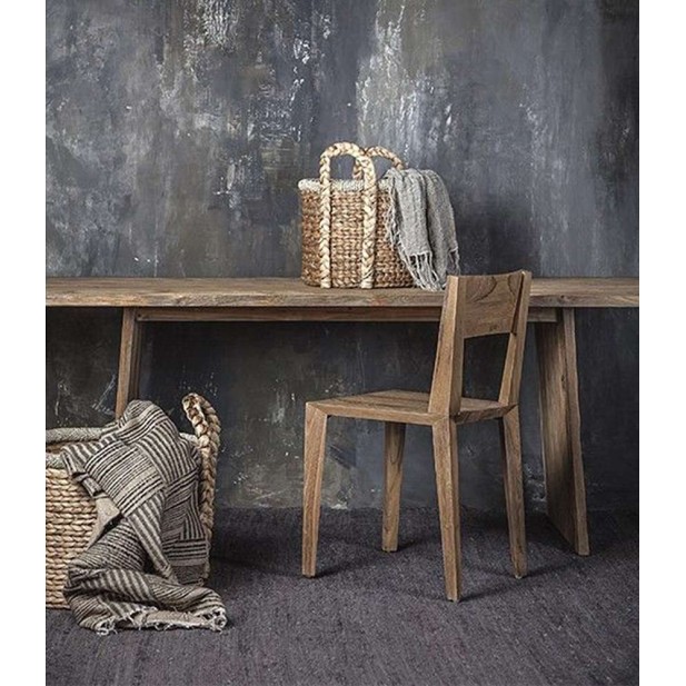 Mesa EROSI 220x90 de Comedor, Teca Reciclada - Dareels. Vackart