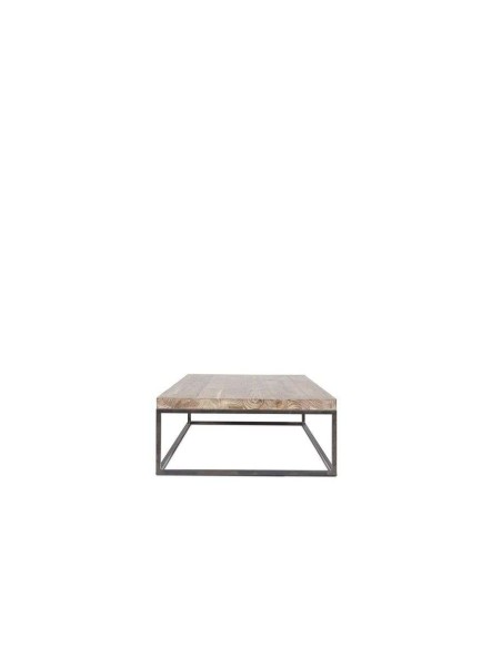 Mesa de Centro TWO 140x80, Teca Reciclada / Hierro - Dareels. Vackart