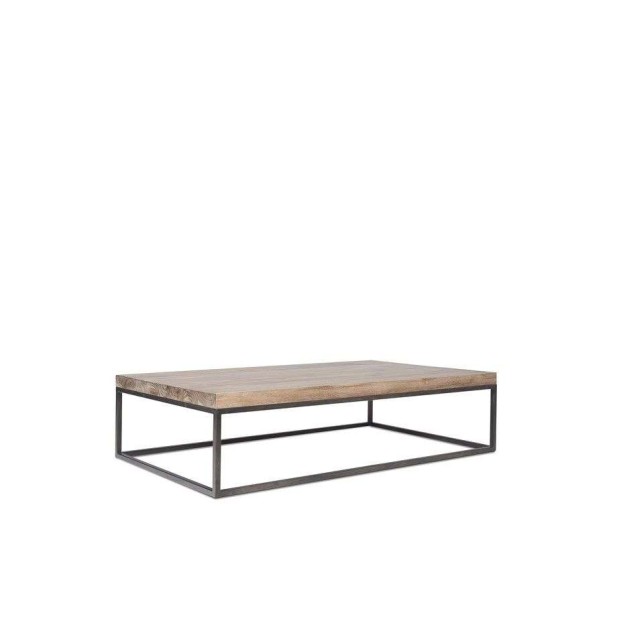 Mesa de Centro TWO 140x80, Teca Reciclada / Hierro - Dareels. Vackart Mesa de Centro TWO 140x80, Teca Reciclada / Hierro - Dareels. Vackart
