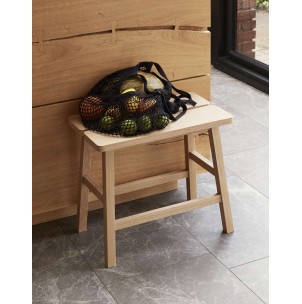 Taburete DOBBELT 45 cm Alto, Madera Natural - Hübsch. Vackart 2