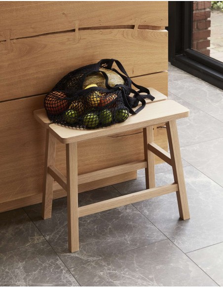 Taburete DOBBELT 45 cm Alto, Madera Natural - Hübsch. Vackart