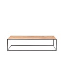 Mesa de Centro ONETWO EROSI 150x60, Teca Reciclada / Hierro - Dareels