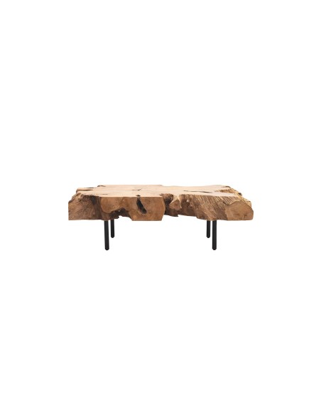 Mesa de Centro ROOT 120x60, Raíz Teca / Metal - Dareels. Vackart