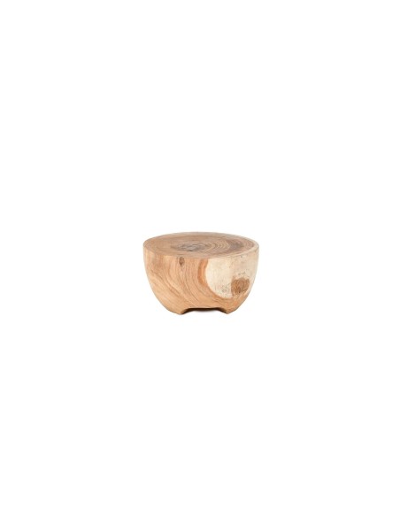 Mesa Auxiliar BOLA Ø58 cm, Madera Natural - Dareels. Vackart