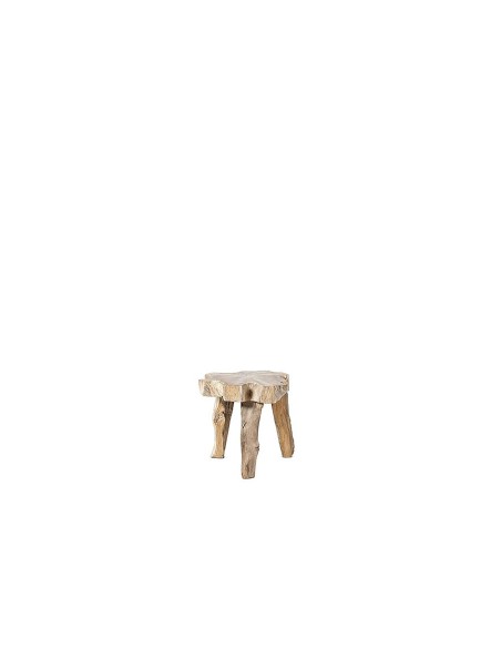 Mesa Auxiliar ERUPTA Ø50 cm, Teca Reciclada - Dareels. Vackart