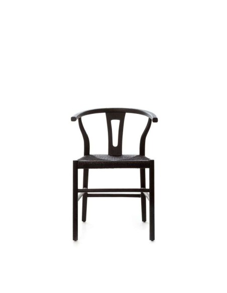 Silla ROB, Teca Reciclada / Cuerda Negra - Dareels. Vackart
