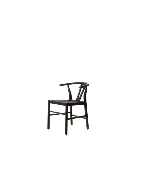 Silla ROB, Teca Reciclada / Cuerda Negra - Dareels. Vackart