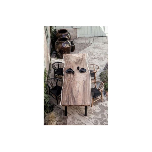 Silla ROB, Teca Reciclada / Cuerda Negra - Dareels. Vackart