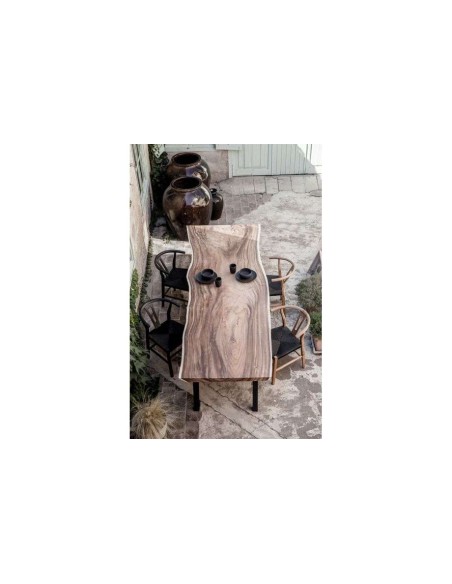 Silla ROB, Teca Reciclada / Cuerda Negra - Dareels. Vackart