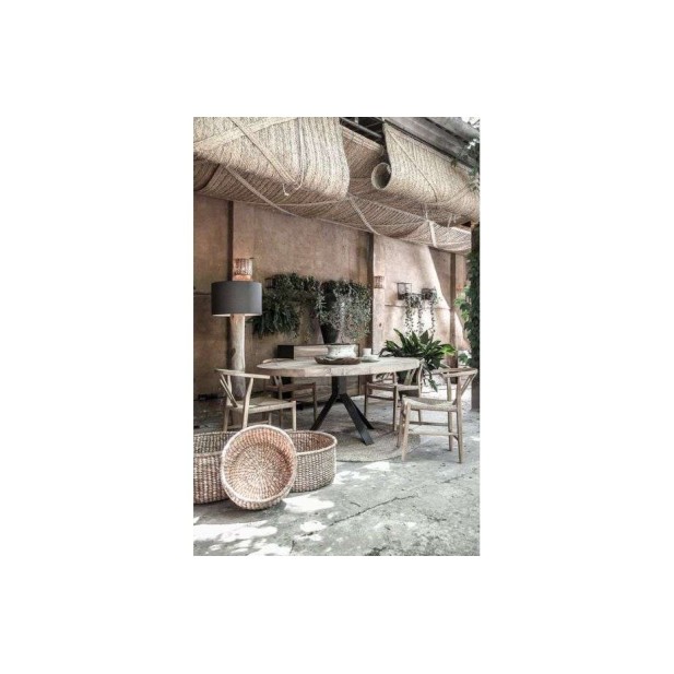 Silla ROB, Teca Reciclada Natural / Cuerda Negra - Dareels. Vackart