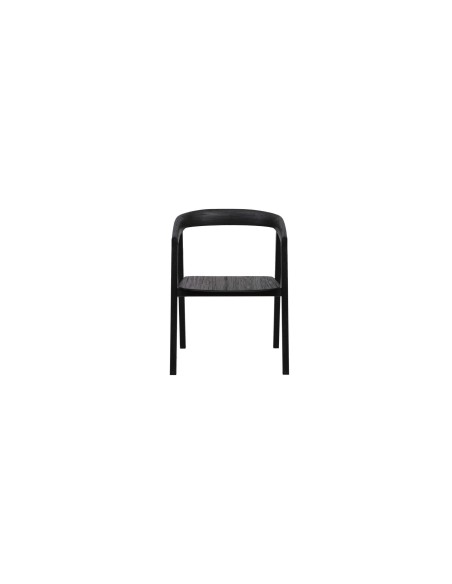 Silla ARC, Teca Reciclada Negra - Dareels. Vackart