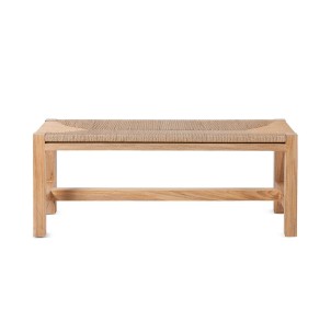 Banco CORA, Teca Reciclada Natural / Cuerda - Dareels. Los originales y exclusivos bancos de diseño de Dareels en Vackart, tu tienda de diseño online.