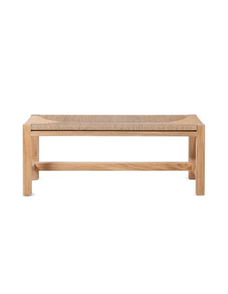 Banco CORA, Teca Reciclada Natural / Cuerda - Dareels. Vackart
