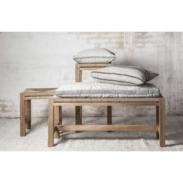 Banco CORA, Teca Reciclada Natural / Cuerda - Dareels. Vackart