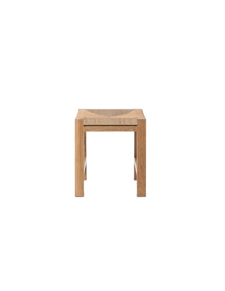 Taburete CORA, Teca Reciclada Natural / Cuerda - Dareels. Vackart