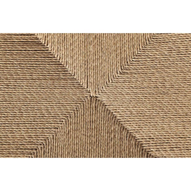 Taburete CORA, Teca Reciclada Natural / Cuerda - Dareels. Vackart