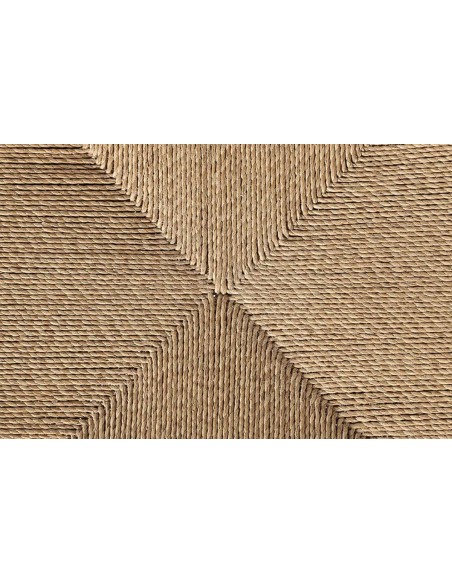 Taburete CORA, Teca Reciclada Natural / Cuerda - Dareels. Vackart