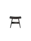 Taburete U BLACK, Teca Reciclada / Negro - Dareels