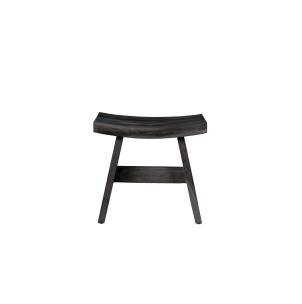 Taburete U BLACK, Teca Reciclada / Negro - Dareels. Los originales y exclusivos taburetes de diseño de Dareels en Vackart, tu tienda de diseño online.