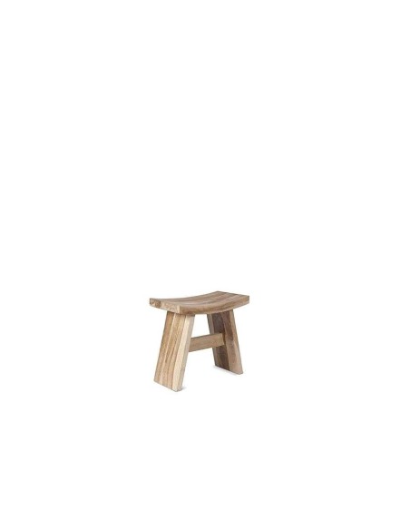 Taburete U, Teca Reciclada / Natural - Dareels. Vackart