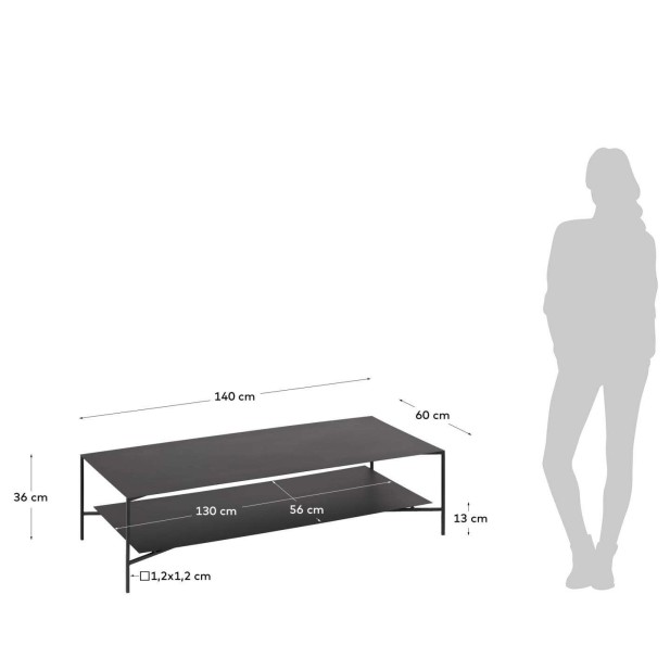 Mesa de centro AZISI 140 x 60 cm - Kave Home. Vackart