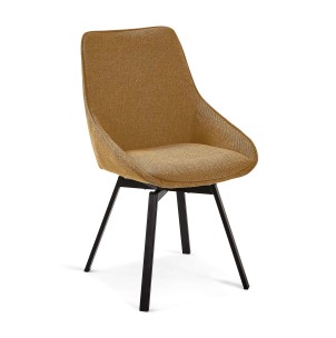 Silla Giratoria JENNA, Mostaza - Vackart. Las exclusivas sillas de diseño de Kave Home, en Vackart tu tienda de diseño online.