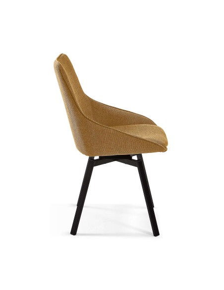 Silla Giratoria JENNA, Mostaza - Kave Home. Vackart