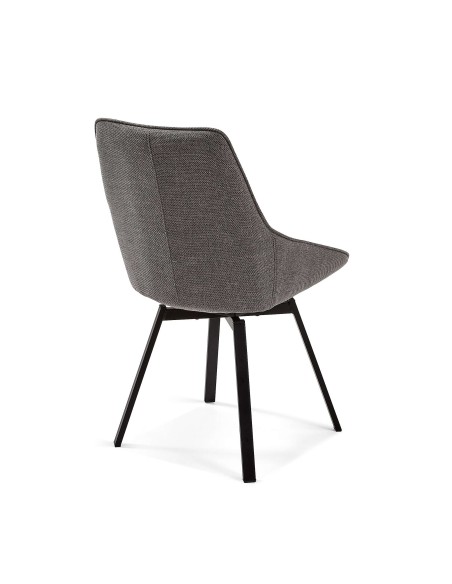 Silla Giratoria JENNA, Gris Oscuro - Kave Home. Vackart