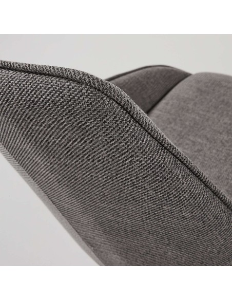 Silla Giratoria JENNA, Gris Oscuro - Kave Home. Vackart