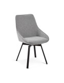 Silla Giratoria JENNA, Gris Claro - Kave Home