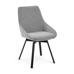 Silla Giratoria JENNA, Gris Claro - Vackart. Las exclusivas sillas de diseño de Kave Home, en Vackart tu tienda de diseño online.