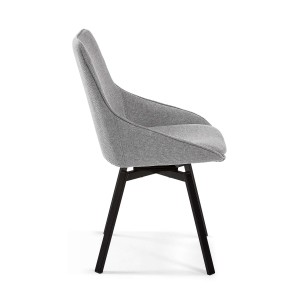 Silla Giratoria JENNA, Gris Claro - Kave Home. Vackart 2