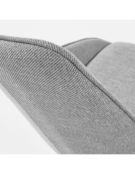 Silla Giratoria JENNA, Gris Claro - Kave Home. Vackart