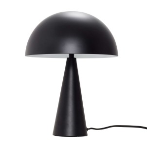 Lámpara de Mesa MUSH 33 cm, Negra - Hübsch. Lámparas de mesa con estilo escandinavo de Hübsch con Vackart tu tienda de diseño mas cool.