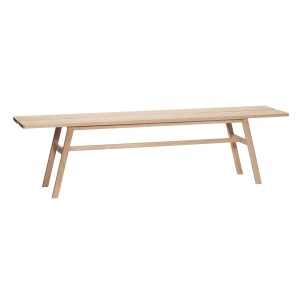 Banco GROUND, Chapa Roble Natural - Hübsch. Los exclusivos bancos de diseño escandinavo de Hübsch en Vackart, tu tienda de diseño online.