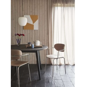 Mesa VALG Ø120 cm de Comedor, Madera Negra - Hübsch. Vackart 2