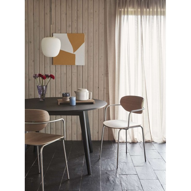 Mesa VALG Ø120 cm de Comedor, Madera Negra - Hübsch. Vackart