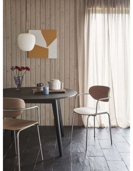 Mesa VALG Ø120 cm de Comedor, Madera Negra - Hübsch. Vackart