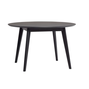 Mesa VALG Ø120 cm de Comedor, Madera Negra - Hübsch. Las originales y exclusivas mesas de diseño escandinavo de Hübsch en Vackart, tu tienda de diseño online.