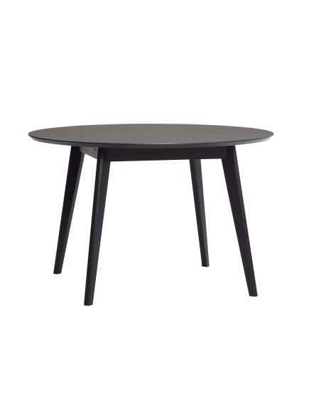 Mesa VALG Ø120 cm de Comedor, Madera Negra - Hübsch. Vackart