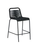 Taburete Lambton negro altura 62 cm - Kave Home