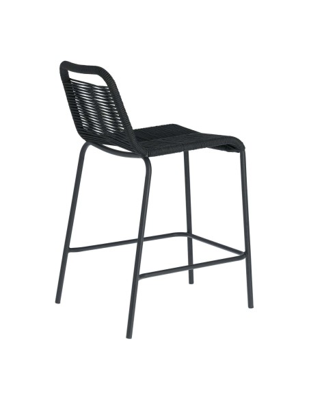 Taburete Lambton negro altura 62 cm - Kave Home