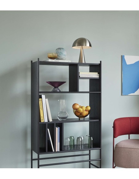 Estantería NYLHED, Madera / Metal Negro - Hübsch. Vackart