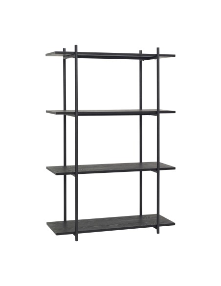 Estantería NORM 4 Estantes, Madera Negra - Hübsch. Vackart