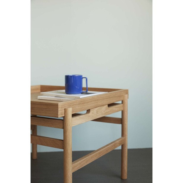 Mesa Auxiliar CUBE, Roble Natural - Hübsch. Vackart Mesa Auxiliar CUBE, Roble Natural - Hübsch. Vackart