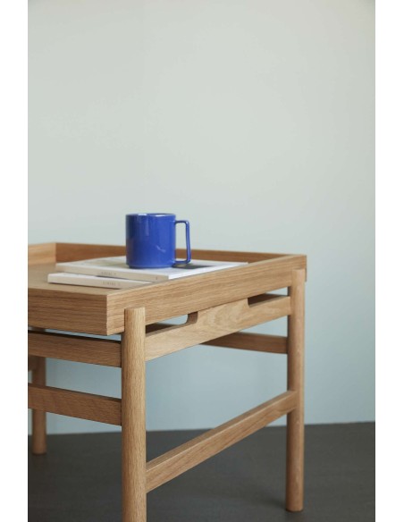 Mesa Auxiliar CUBE, Roble Natural - Hübsch. Vackart